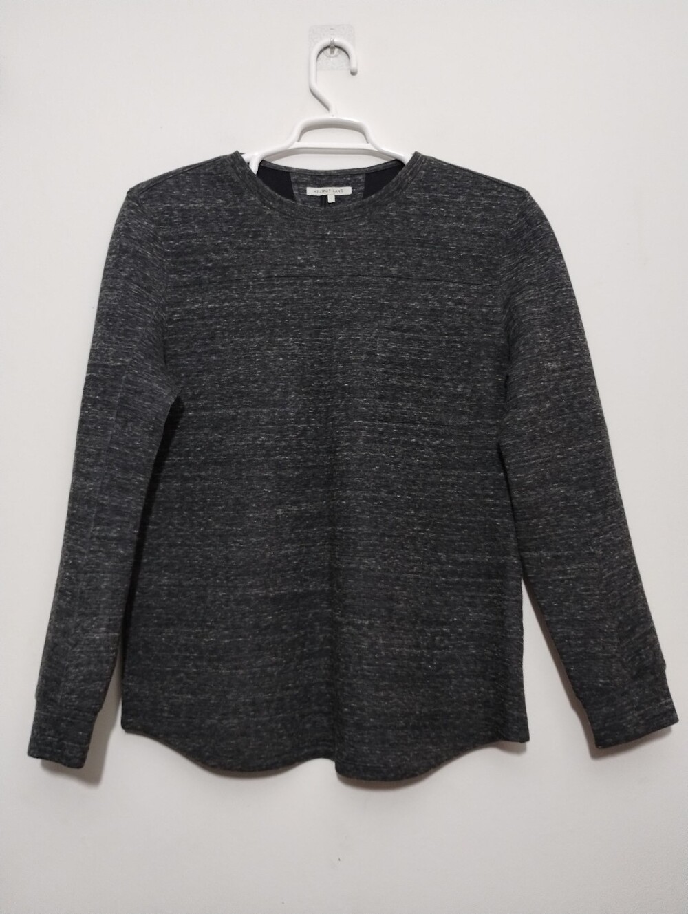 Helmut Lang Men's Pullover Sweatshirt Sz S Front Pocket Preppy